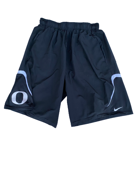 E.J. Singler Oregon Team Issued Workout Shorts (Size XL)
