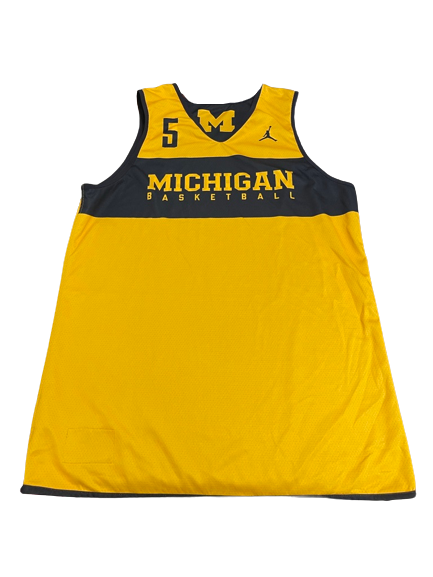 Adrien Nunez Michigan Basketball Exclusive Reversible Practice Jersey (Size L)