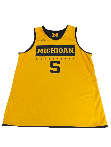 Adrien Nunez Michigan Basketball Exclusive Reversible Practice Jersey (Size L) - Limited to 3