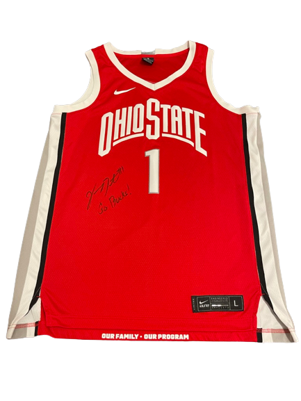 Jimmy Sotos Ohio State Basketball SIGNED Limited Replica Jersey with Silver Elite Patch (Size L)