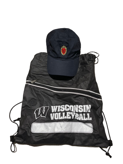 Sydney Hilley Wisconsin Volleyball Hat & Drawstring Bag