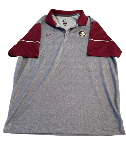 Chase Haney Florida State Baseball Team Issued Polo Shirt (Size XL)