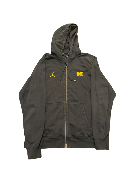 David Ojabo Michigan Football Team Issued Jordan Full-Zip Jacket (Size 2XL)