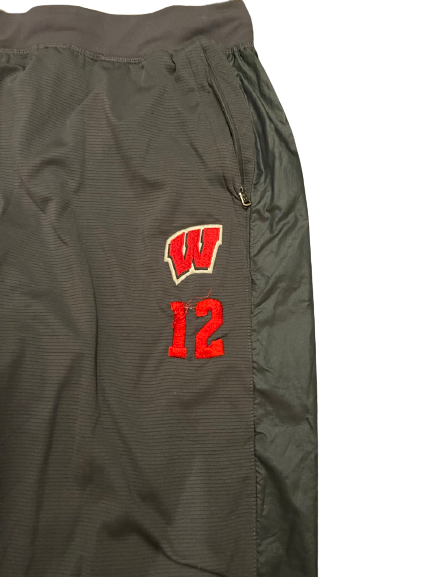 Nicole Shanahan Wisconsin Volleyball Team Issued Sweatpants with Number (Size LT)