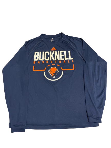 Jimmy Sotos Bucknell Basketball Team Issued Long Sleeve Workout Shirt (Size M)