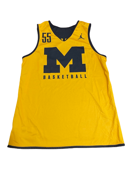 Eli Brooks Michigan Basketball Exclusive Reversible Practice Jersey (Size M) - Limited to 2