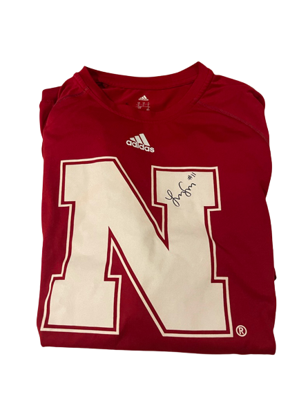 Lexi Sun Nebraska Volleyball SIGNED "N" Logo Practice Shirt (Size L)