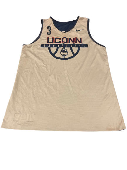 Alterique Gilbert UCONN Basketball Practice Worn Exclusive Reversible Practice Jersey (Size L)