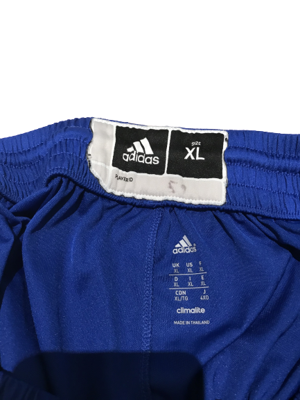 Kansas Jayhawks Blue Adidas Shorts