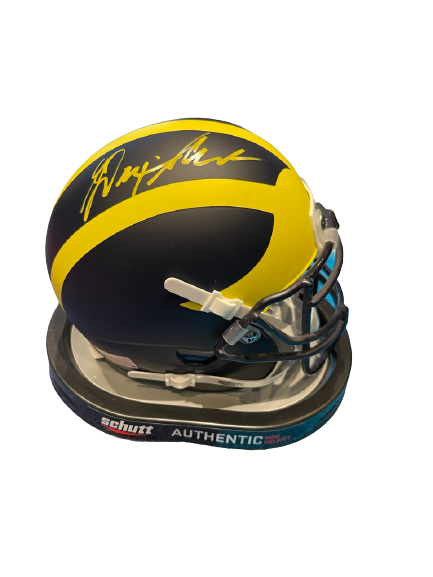 Dax Hill Signed Officially Licensed Michigan Mini Helmet (Limited Quantity)