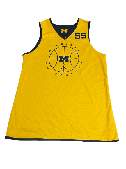 Eli Brooks Michigan Basketball Exclusive Reversible Practice Jersey (Size M) - Limited to 2