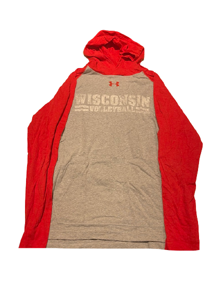 Nicole Shanahan Wisconsin Volleyball Team Issued Light-Weight Hoodie (Size S)