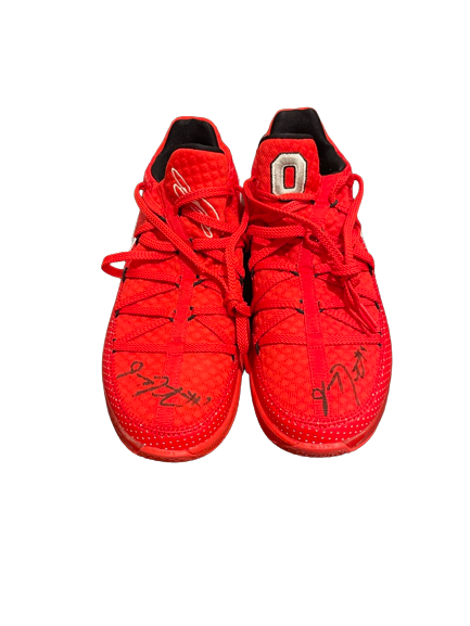Jimmy Sotos Ohio State Basketball SIGNED Player Exclusive "LeBron James" Shoes (Size 12)