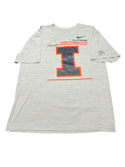 Megan Cooney Illinois Volleyball SIGNED Practice Shirt (Size L)