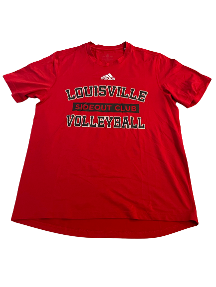 Mia Stander Louisville Volleyball "Sideout Club" Workout Shirt (Size M)