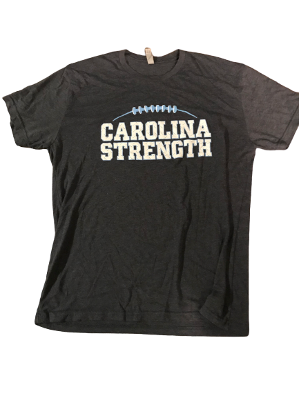 Myles Dorn UNC Player Exclusive "CAROLINA STRENGTH" Grey T-Shirt