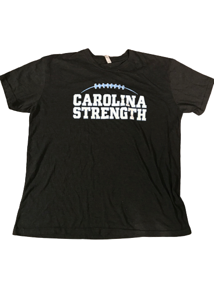 Myles Dorn UNC Player Exclusive "CAROLINA STRENGTH" Black T-Shirt