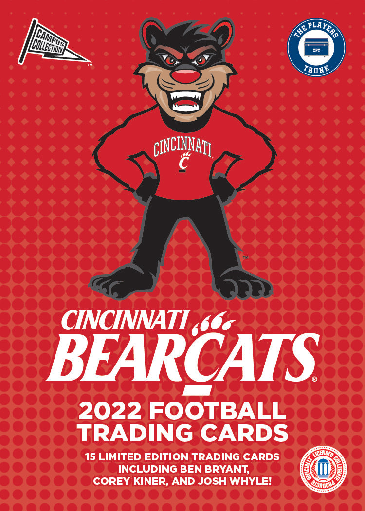 2022 Cincinnati Bearcats Football Trading Card Pack - 16 Cards in a Pack