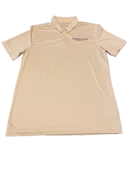 Mat Nelson Florida State Baseball Team Exclusive Travel Polo Shirt (Size L)