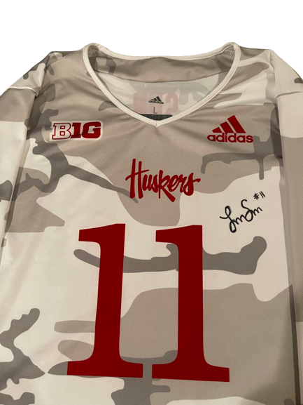 Lexi Sun Nebraska Volleyball SIGNED Game Issued Exclusive Camo 