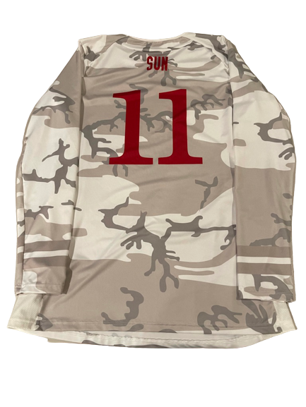 Lexi Sun Nebraska Volleyball SIGNED Game Issued Exclusive Camo 