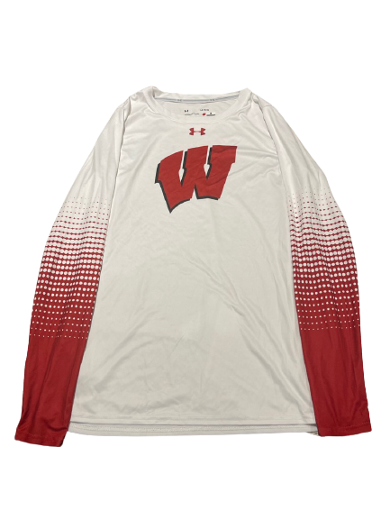 Nicole Shanahan Wisconsin Volleyball Team Issued Long Sleeve Pre-Game Warmup Shirt (Size L)