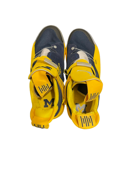 Eli Brooks Michigan Basketball Player Exclusive Air Jordan 33 Shoes (Size 11.5) - New