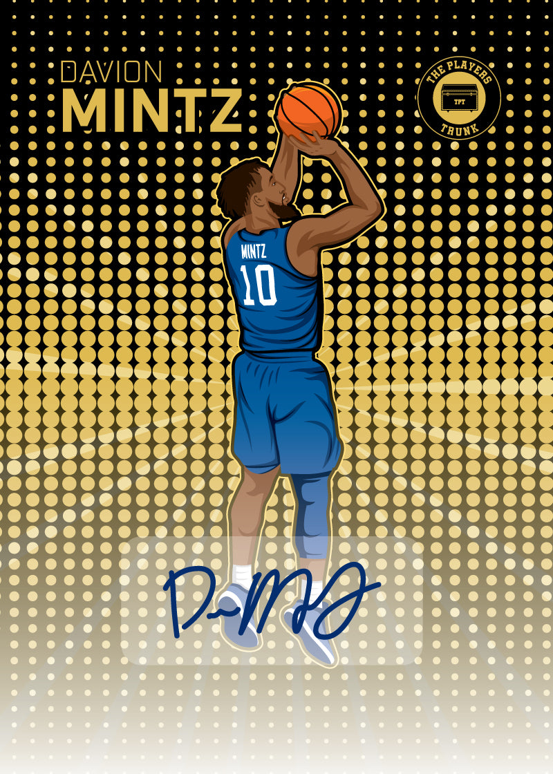 Davion Mintz SIGNED Limited Gold Variation 1st Edition 2022 Trading Card (