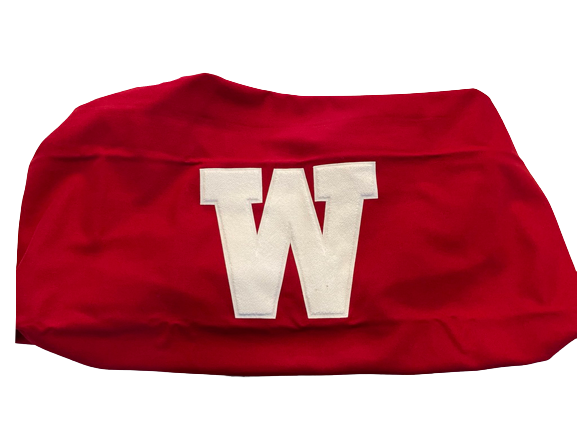 Sydney Hilley Wisconsin Exclusive Varsity Jacket Style Blanket - Embroidered "W"