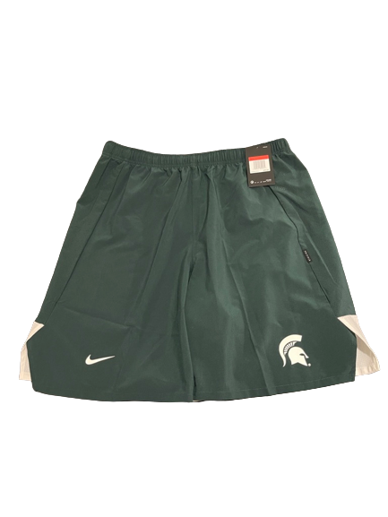 Gabe Brown Michigan State Basketball Team Issued Workout Shorts (Size L) - New with Tags