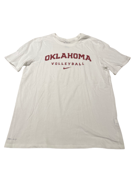 Kylee McLaughlin Oklahoma Volleyball Team Issued Workout Shirt (Size L)