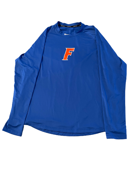 Tommy Mace Florida Baseball Team Issued Long Sleeve Workout Shirt (Size XL)