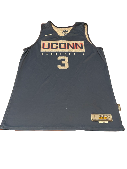 Alterique Gilbert UCONN Basketball Practice Worn Exclusive Reversible Practice Jersey (Size L)