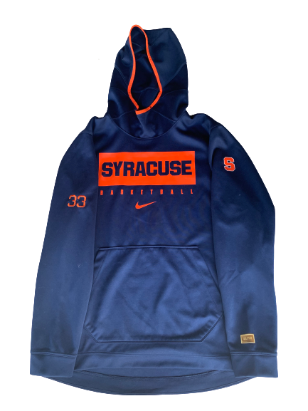 Elijah Hughes Syracuse Basketball Team Travel Hoodie (Size XL)