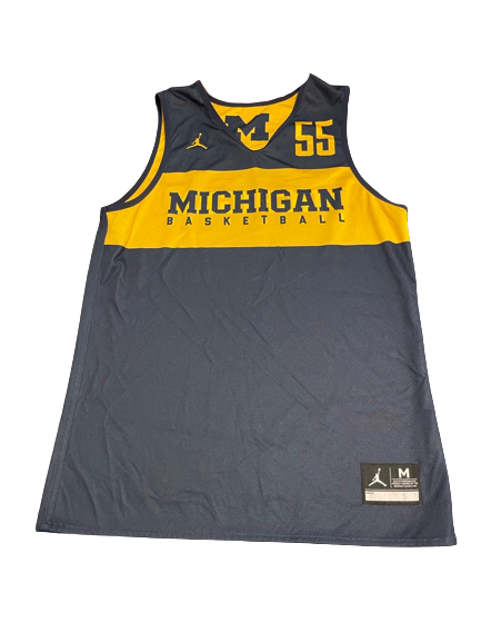 Eli Brooks Michigan Basketball Exclusive Reversible Practice Jersey (Size M)
