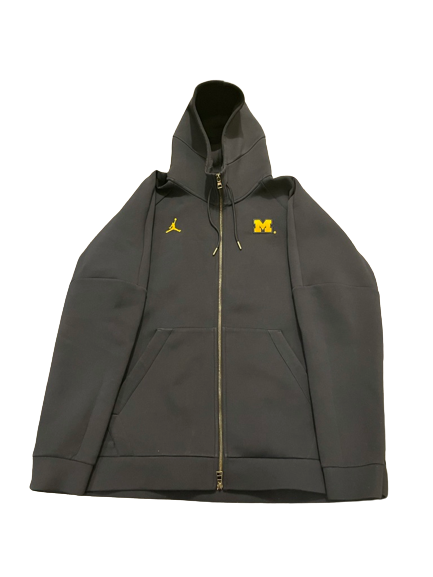 David Ojabo Michigan Football Team Exclusive Premium Jordan Jacket - Given to by Greg Mattison (Size 2XL)