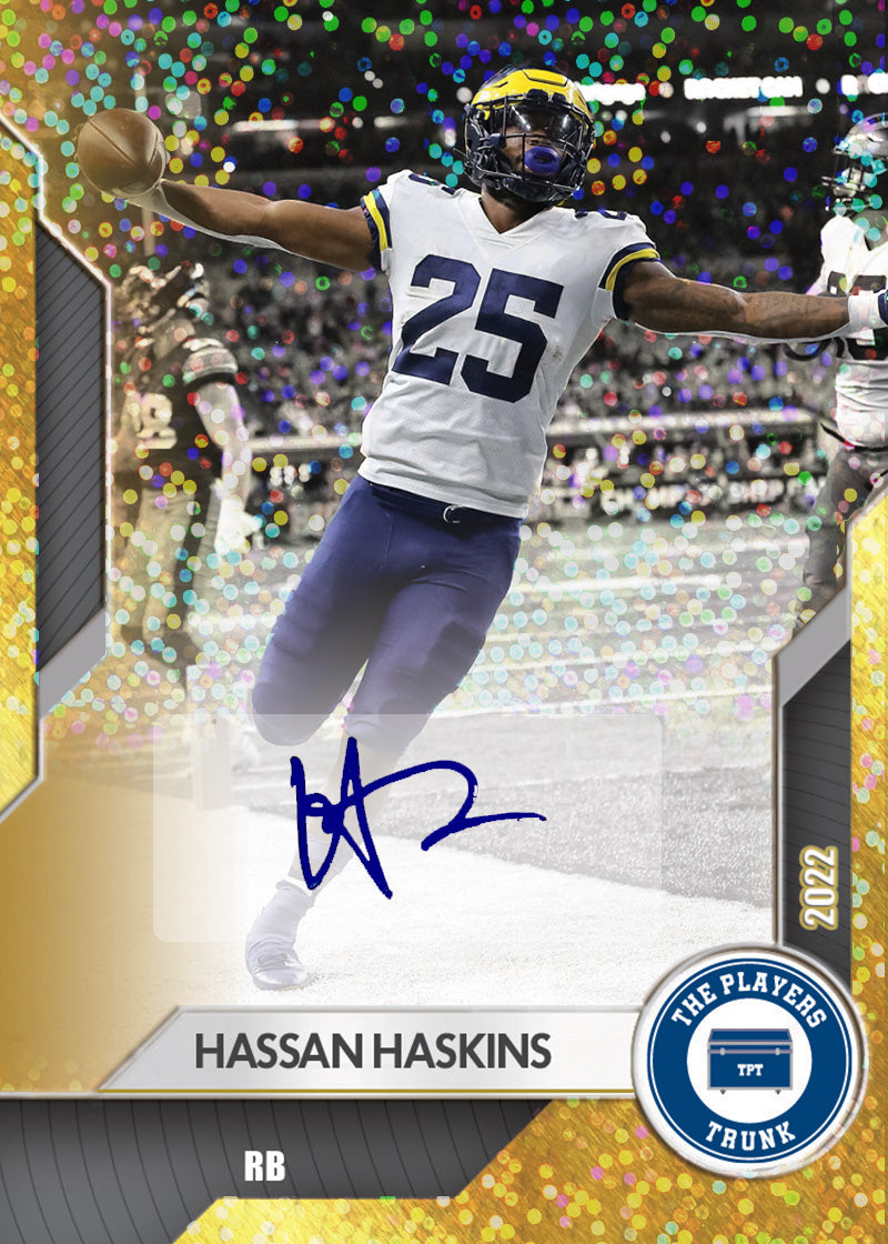 Hassan Haskins SIGNED 1 of 1 2022 Trading Card (