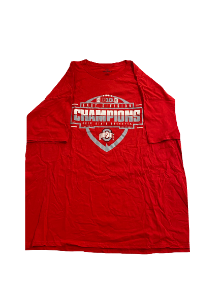 Ohio State Football 2019 B1G East Division Champions Team-Issued T-Shirt (Size 3XL)(Received from Justin Fields)