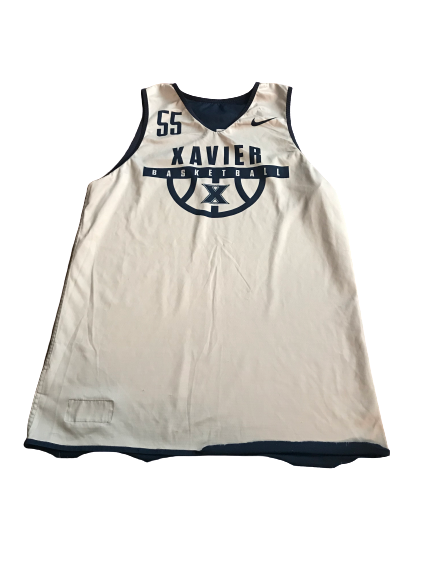 J.P. Macura Xavier Basketball Reversible Practice Jersey (Size L)