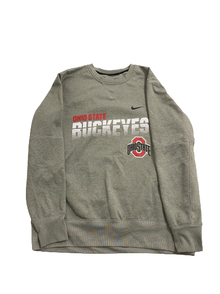 Justin Fields Ohio State Football Team-Issued Crewneck (Size XL)