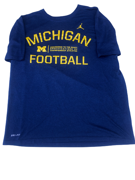 Tarik Black Michigan Football Team Issued Workout Shirt (Size L)