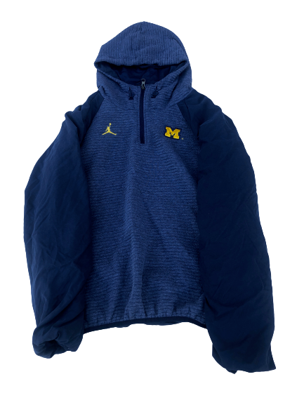 Tarik Black Michigan Football Player Exclusive Quarter-Zip Sweatshirt (Size L)