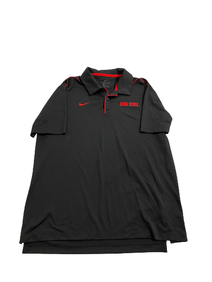 Justin Fields Ohio State Football Team-Issued Polo Shirt (Size XL)