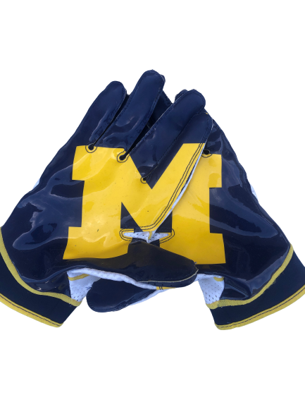 Tarik Black Michigan Football Player Exclusive Gloves