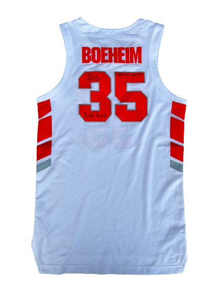 Buddy Boeheim Syracuse Basketball 2018-2019 SIGNED & INSCRIBED Game Worn Jersey - PHOTOMATCHED