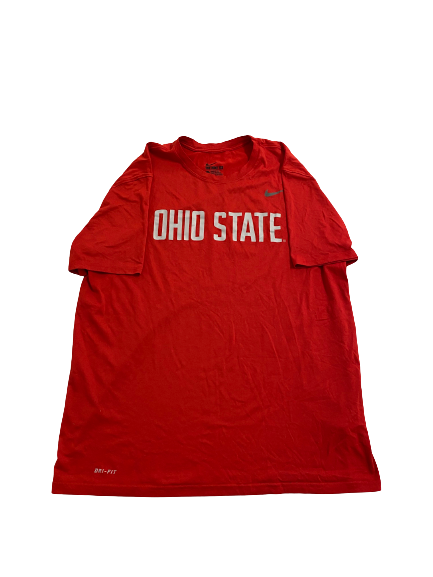Justin Fields Ohio State Football Team-Issued T-Shirt (Size XL)