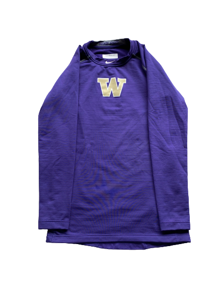 Taryn Atlee Washington Softball Team Issued Long Sleeve Compression Shirt (Size L)