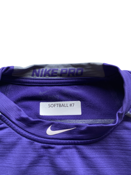 Taryn Atlee Washington Softball Team Issued Long Sleeve Compression Shirt (Size L)
