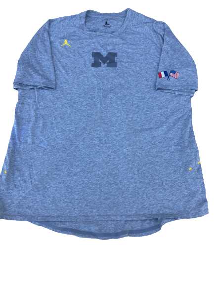 Tarik Black Michigan Football Player Exclusive "Italy Trip" T-Shirt (Size XL)