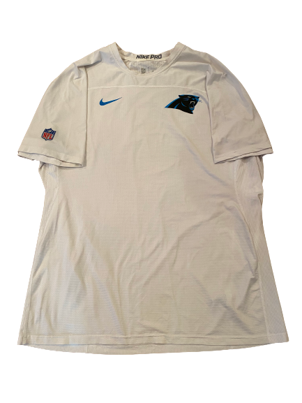 Landon Turner Carolina Panthers Compression Workout Shirt (Size XXXL)